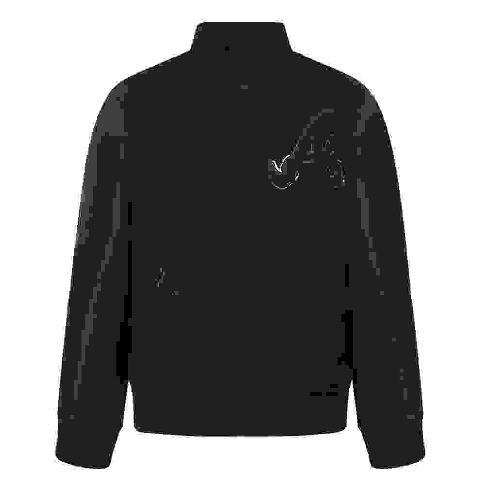 Pro Standard MLB Atlanta Braves Triple Black Big Boys' Wool Varsity Jacket